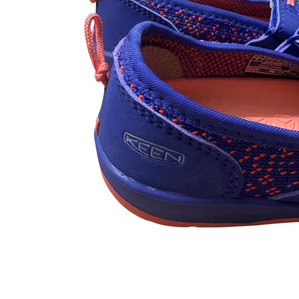 KEEN Baby Moxie Mary Jane Water Shoes in Royal Blue/Fusion Coral Size 2 - Picture 2 of 10